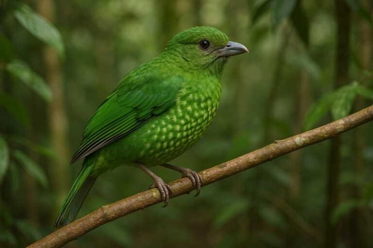 Image of a Green catbird in the forest