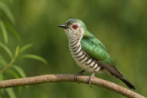 Image on a Little bronze cuckoo perched on a stick