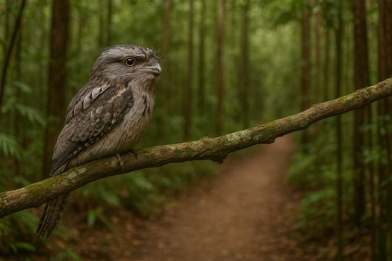 Image of a Tawny frogmouth in the karawatha forest