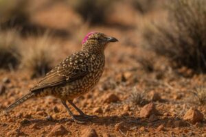 Image of a Western bowerbird on the ground