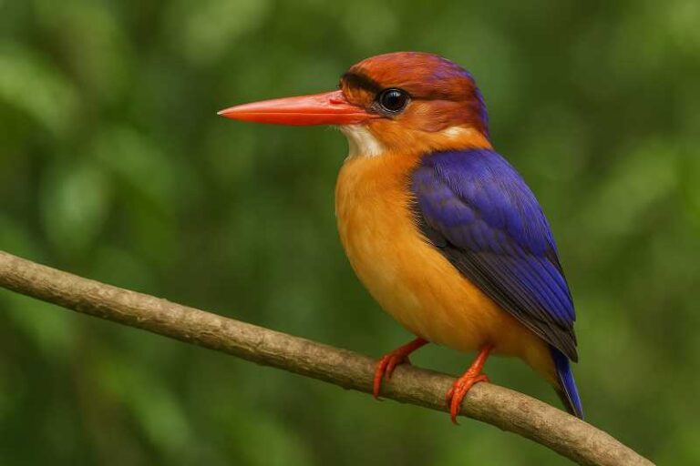 Image of a African Dwarf Kingfisher in its natural habitat