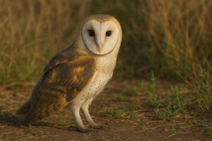 Image of an American barn owl