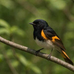 Image of an American redstart