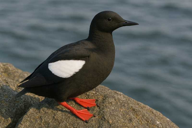 Image of a Black Guillemot in its natural habitat
