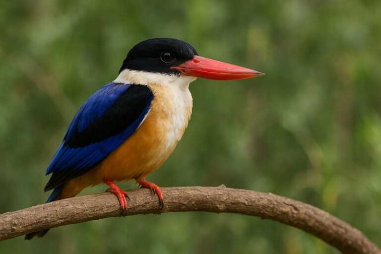 Image of a Black-capped Kingfisher in its natural habitat