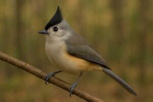 Image of a Black crested titmouse