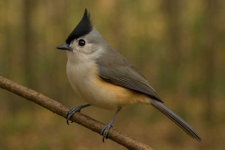Image of a Black crested titmouse