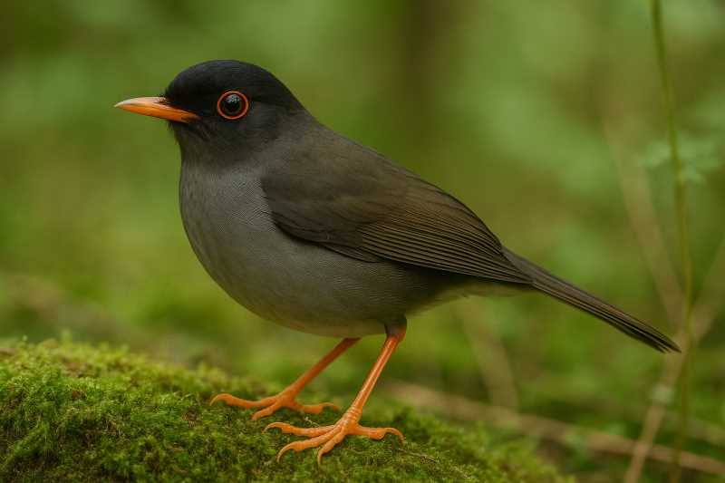 Image of a Black-headed Nightingale-Thrush in its natural habitat