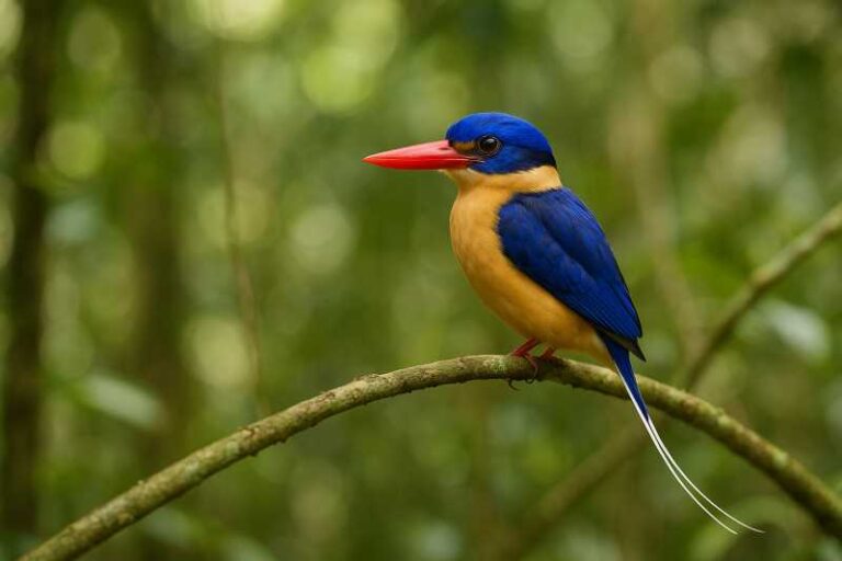 Image of a Buff breasted paradise kingfisher