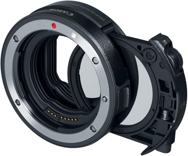 Photo of Drop-in Filter Mount Adapter EF-EOS R with Circular Polarizing Filter