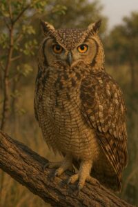 Image of a Cape Eagle-Owl in its natural habitat