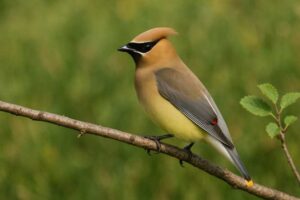 Image of a Cedar Waxwing in its natural habitat