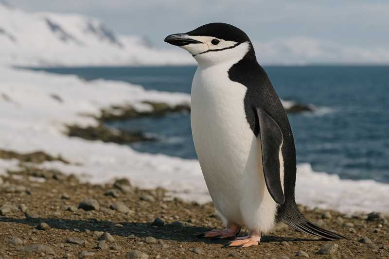 Image of a Chinstrap Penguin in its natural habitat
