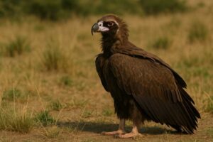 Image of a Cinereous Vulture in its natural habitat