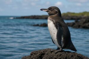 Image of a Galapagos Penguin in its natural habitat