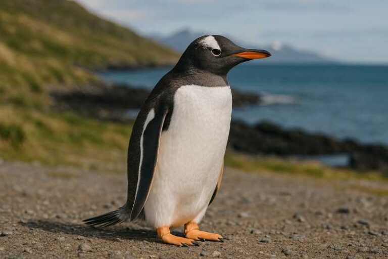 Image of a Gentoo Penguin in its natural habitat