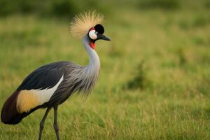 Image of a Gray Crowned-Crane in its natural habitat