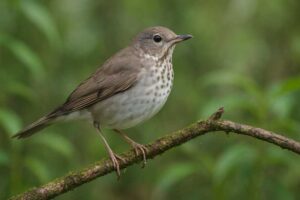 Image of a Gray-cheeked Thrush in its natural habitat