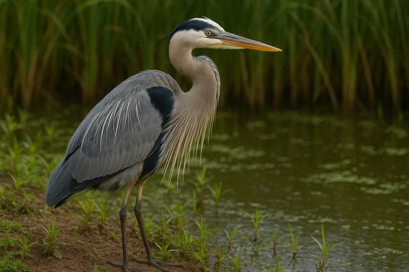 Image of a Great blue heron
