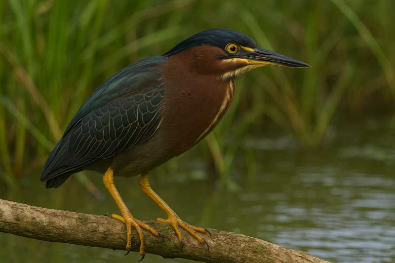 Image of a Green Heron in its natural habitat
