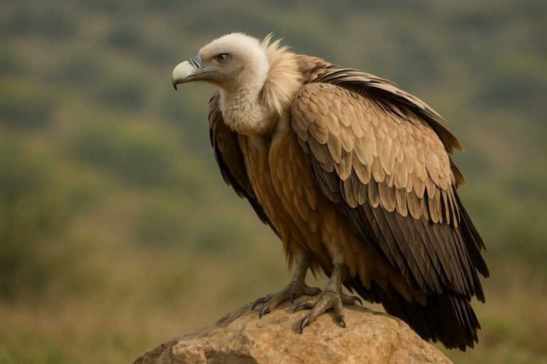 Image of a Griffon Vulture in its natural habitat