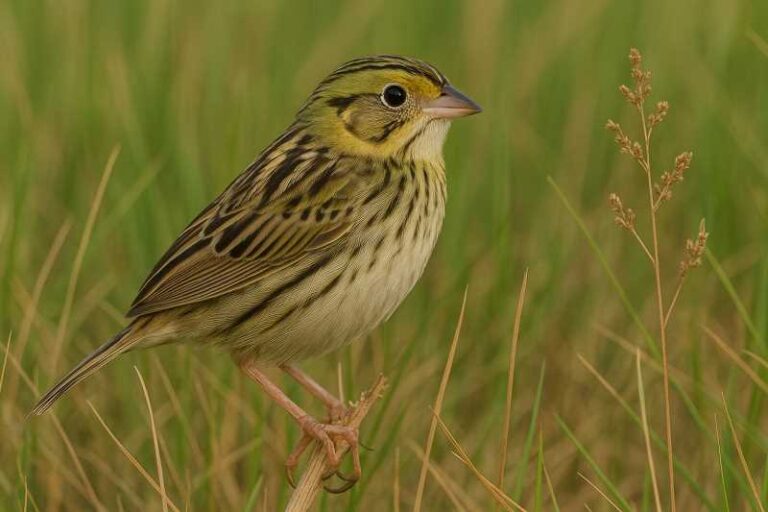 Image of a Henslow's Sparrow in its natural habitat