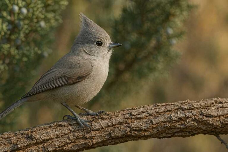 Image of a Juniper Titmouse in its natural habitat