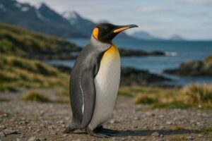 Image of a King Penguin in its natural habitat