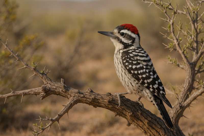 Image of a Ladder backed woodpecker