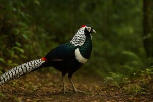 Image of a Lady amherst's pheasant