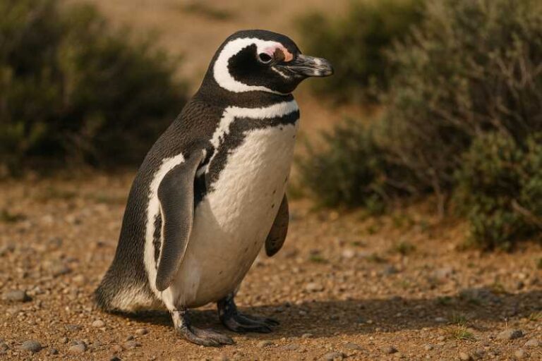 Image of a Magellanic Penguin in its natural habitat