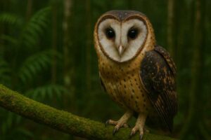 Image of a Minahasa Masked Owl in its natural habitat