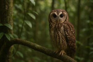 Image of a Mottled owl in the forest