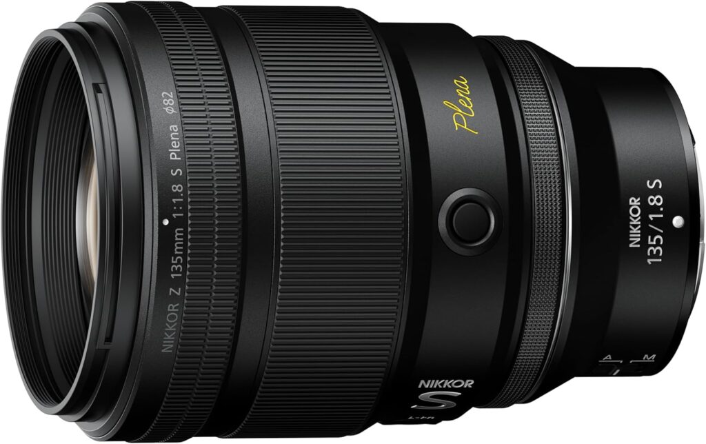 Image of a Nikon nikkor z 135mm f1.8 s plena lens