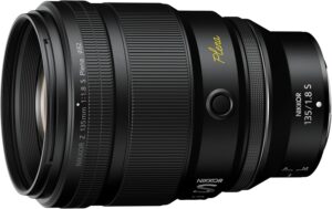 Image of a Nikon nikkor z 135mm f1.8 s plena lens