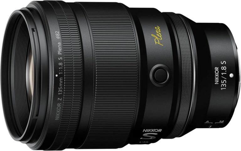 Image of a Nikon nikkor z 135mm f1.8 s plena lens