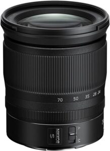 Image of a Nikon nikkor z 24 70mm f4 s