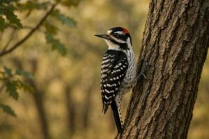 Image of a Nuttall’s woodpecker
