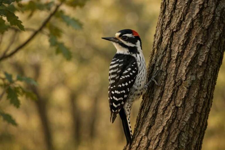 Image of a Nuttall’s woodpecker