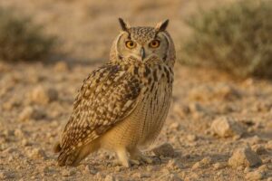 Image of a Pharaoh Eagle-Owl in its natural habitat