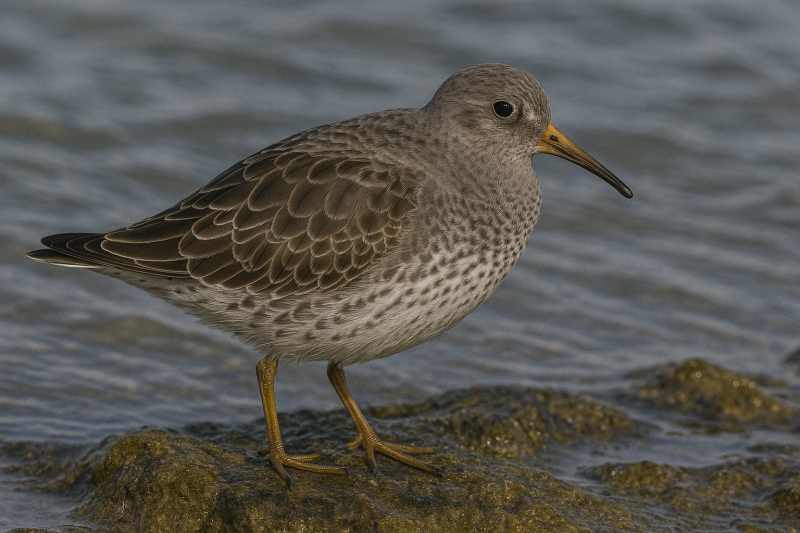 Image of a Purple Sandpiper in its natural habitat