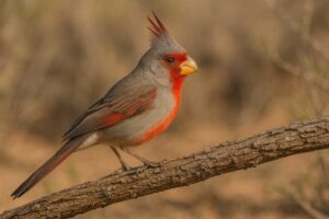 Image of a Pyrrhuloxia in its natural habitat
