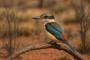 Image of a Red backed kingfisher