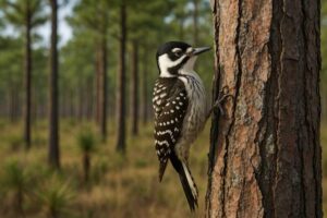 Image of a Red cockaded woodpecker