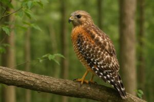 Image of a Red-shouldered Hawk in its natural habitat