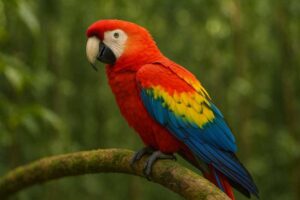 Image of a Scarlet macaw