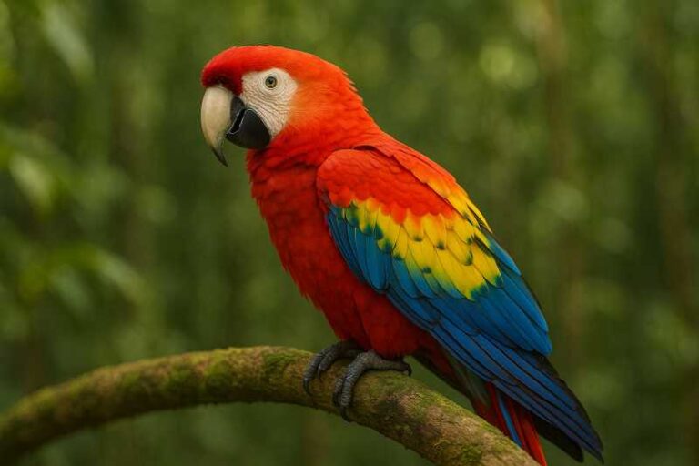 Image of a Scarlet macaw