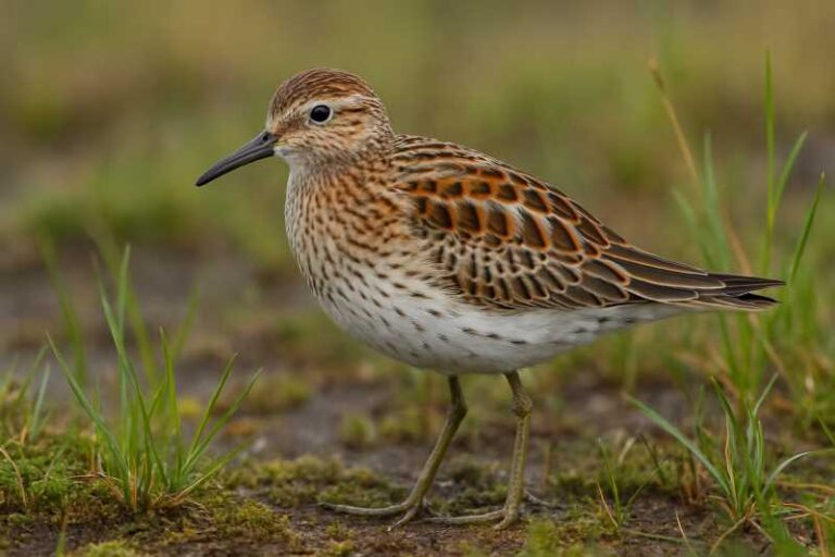 Image of a Sharp-tailed Sandpiper in its natural habitat