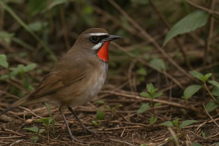 Image of a Siberian Rubythroat in its natural habitat