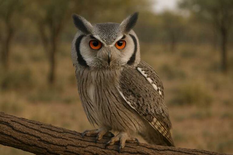 Image of a Southern White-faced Owl in its natural habitat